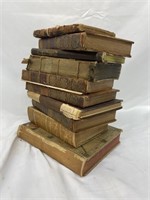 Antique Book Restoration Lot of 10 1600s-1800s