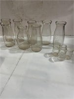 VTG Small Glass Cream jars