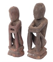 Male and Female Seated Ifugao Rice Gods, Bulul