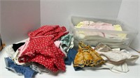 Assorted doll clothes- note a few blemishes
