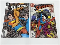 DC Superman Comic Books 1987 No.7 & 8