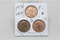 1931PDS Lincoln Cents
