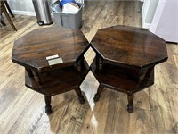Pair Of Wood Side Tables