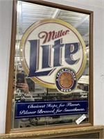 22"x32" Miller Lite Mirror Sign