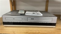 DVD and VHS player with remote- powers on not