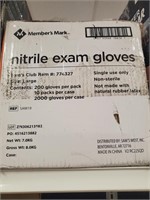 MM nitrile exam gloves 2000ct L