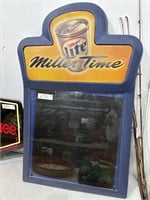 Miller Time Wipe Off Lighted Sign 22"x34"