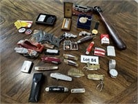 Asst. Of Misc Collectables, Knives, Lighters