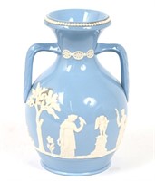Lovely Pale Blue Jasper Ware Vase