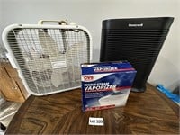 Honeywell Air Purifier, Vaporizer, Box Fan