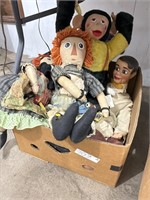 Ventriloquist Doll, Monkey, Raggetty Ann and Andy