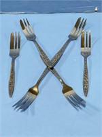 6 Stainless Steel Forks.  Made in Japan.  Made by