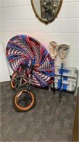 Real tree kids bike, large sled 45’’ in diameter,