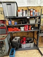 Shelving Unit With Misc Items