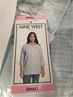 Nine West button dowm linen shirt S