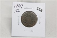 1864SL Two Cent Piece