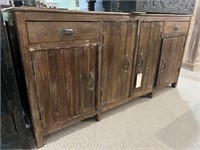 Wooden Four Door Two Drawer Sideboard