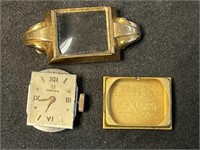 18K Gold Omega Bezel Wrist Watch