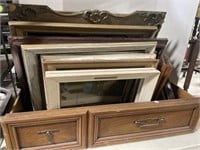 Dresser Drawer filled with Assorted framed some