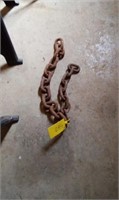 2 pcs. Chain 3 1/2 ft - no hooks