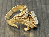 14K Gold & Diamond Ring 5.8 Grams