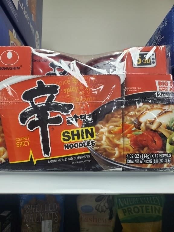 Shin noodles 12 bowls