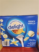 Internationa Delight french vanilla 192 creamers