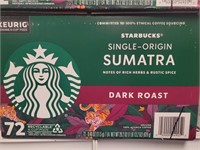 Starbucks dark roast 72 K pods