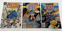 DC Justice League Comics 1987 No.3, 1988 No.9 &