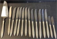 Sterling Silver Spanish Lace Weighted Knives etc