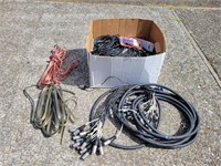 Box of Assorted Audio Cables