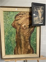 2 Framed Nude Artwork Pieces. See photos for