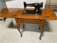 Vintage Table with built in Singer Sewing Machine