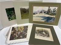 Collection of Ready to Frame Artwork.