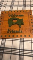 C11)  hanging welcome sign from 1989 
No issues
