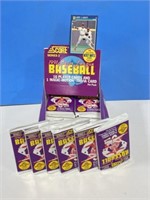 Box of 15pks of 1991 Score Series 2 Baseball Cards