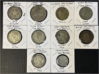 Foreign Silver Coin Lot 1915-1944