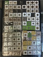 Foreign Coin Sheets Lot Collection