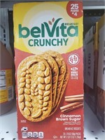 Belvita crunchy cinnamon 25 packs of 4