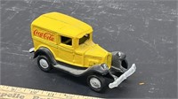 Cast Iron Coca-Cola Vintage car. 7" long.