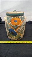 1950’s Glazed Ceramic Jar w Lid