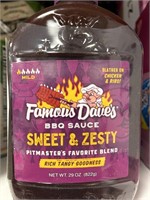 Famous Daves sweet & zesty 2-29oz