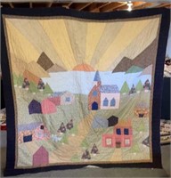 82 x 82 handmade quilt ,