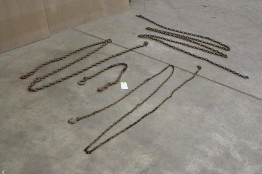 (4) Chains Approx 56",200",194",& 300"