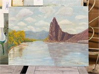 Signed Scenic Oil Painting on Board - O/B *UPDATE*