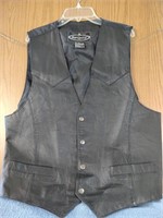 Leather Vest - Size Large