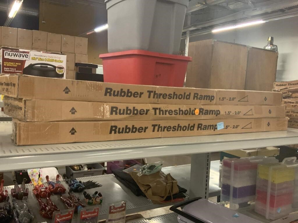 3 NiB rubber threshold ramps. 1.5-2in.