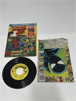 1974 Spider-Man book and record, 1986 Marvel