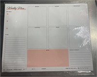 Set of 2(12 x9.5”) Weekly Planner Notepad