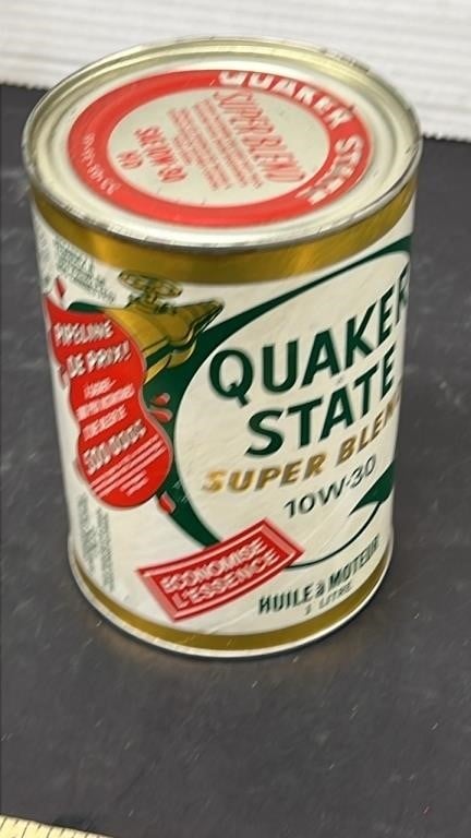Quaker State 1L Cardboard Motor Oil Container.
